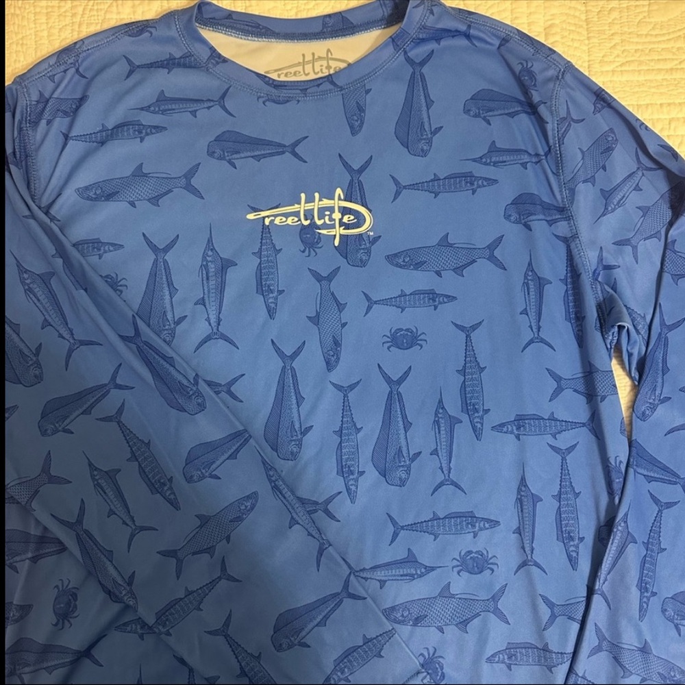 Reel Life Blue Graphic Shirt